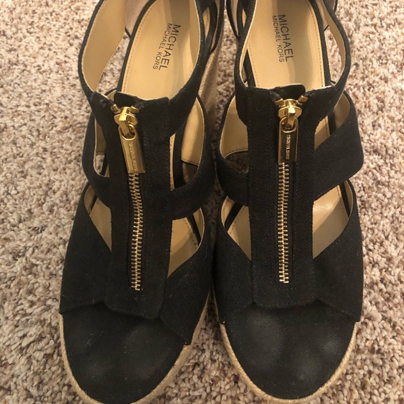 Michael Kors Black Wedges - Picture 2 of 4